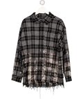 The Couture Club Black Chequered Long Sleeve Shirt UK M
