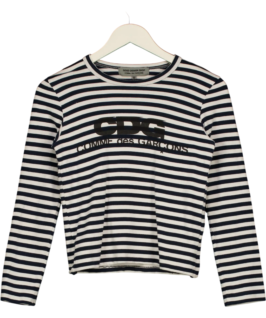 Good Design Shop Blue & White Long Sleeve Top UK S