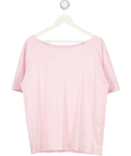 White Fox Pink Wishing For It Off Shoulder Oversized T-shirt UK S/M