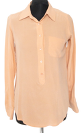 Equipment  Peach Washed 100% Silk Tunic Shirt UK XS