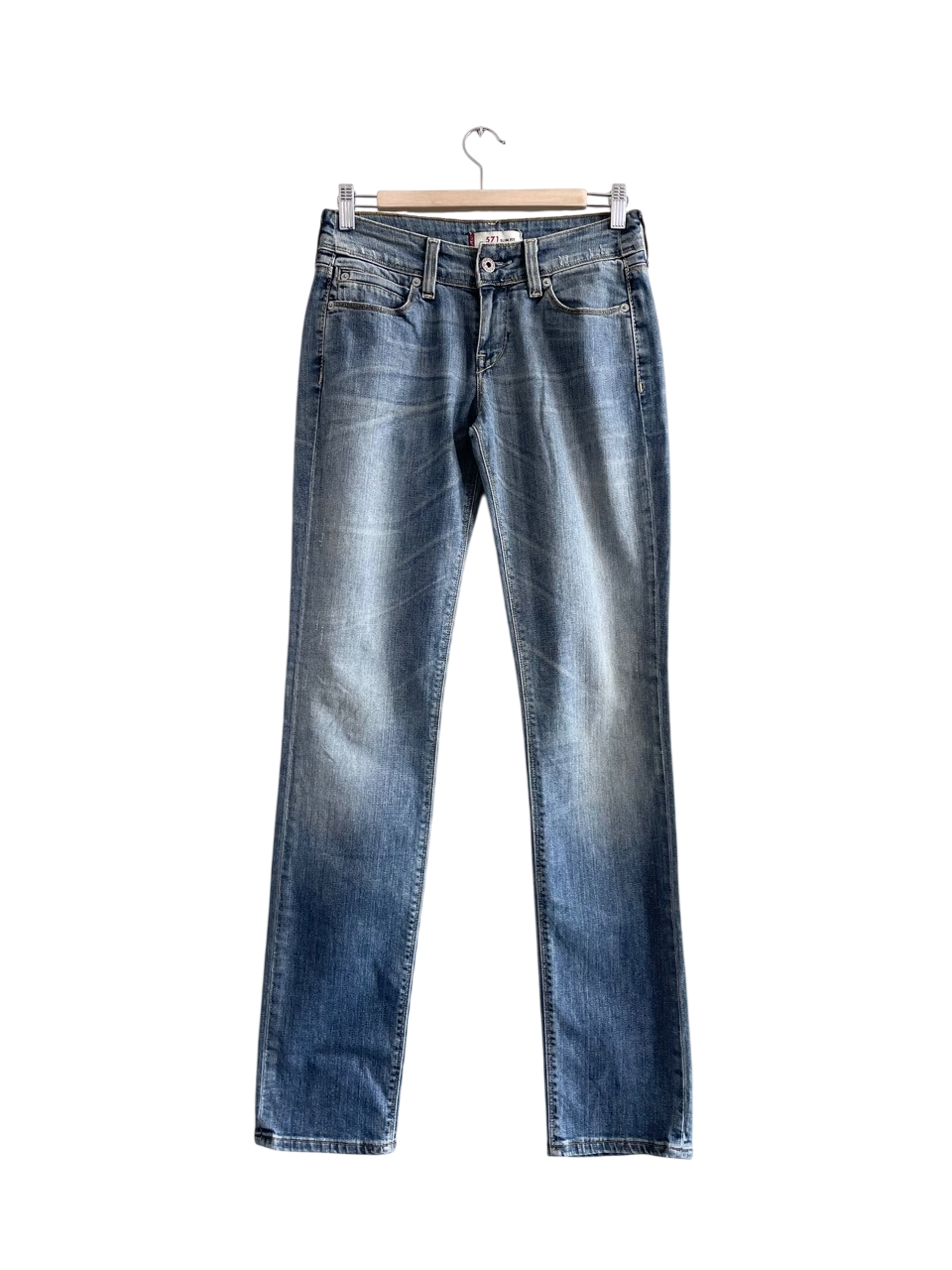 LEVI'S Blue 571 Slim Fit Jeans UK 8