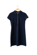 Tommy Hilfiger Navy Blue Slim Fit Flag Embroidered Polo Dress UK M