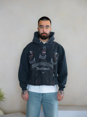 REPRESENT Thoroughbred Cotton Long Sleeve Hoodie UK XS