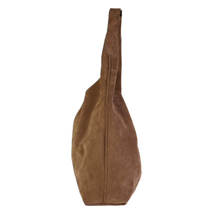 & Other Stories Beige Cognac Large Suede Tote Bag One Size