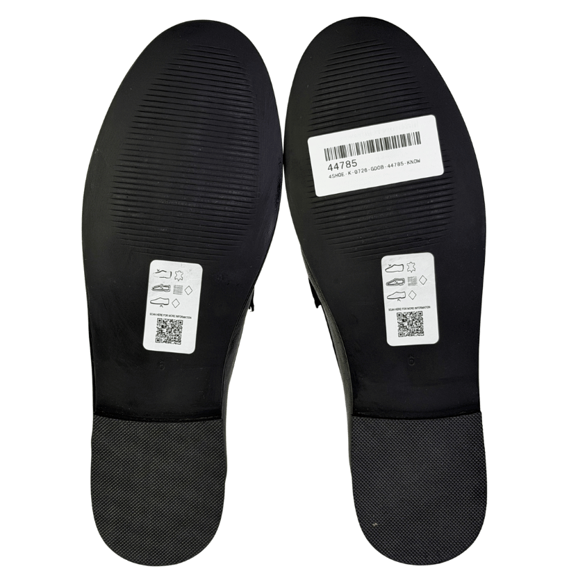 ASOS Black Mayfair Premium Ruched Loafers UK 6 EU 39 👠