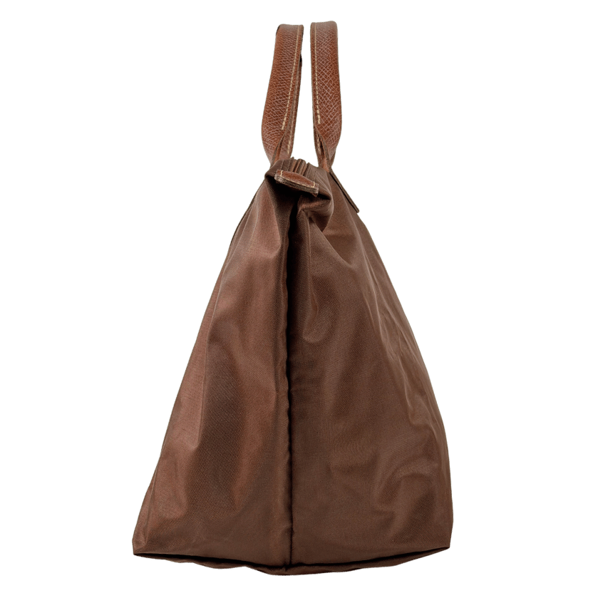 Longchamp Brown Medium Le Pliage Nylon Handbag