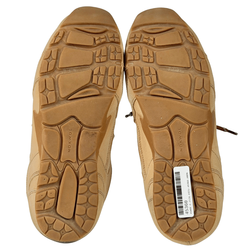 NOKWOL Beige Atlas Low Top Trainers UK 6 EU 39 👠