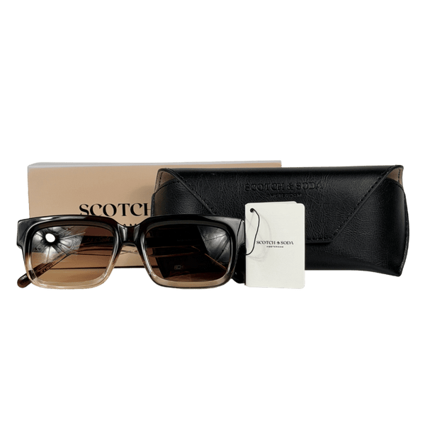 SCOTCH & SODA Brown 40th Anniversary Chunky Square Ombre Sunglasses One Size