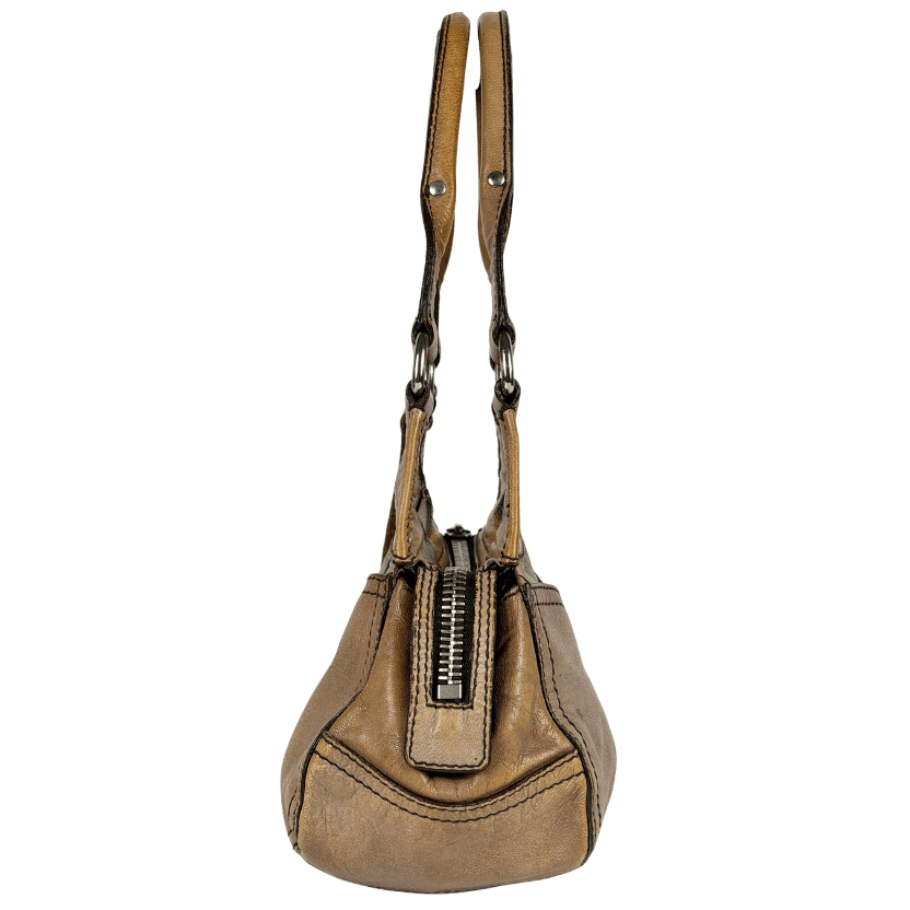 Miu Miu Brown Vintage Leather Shoulder Bag