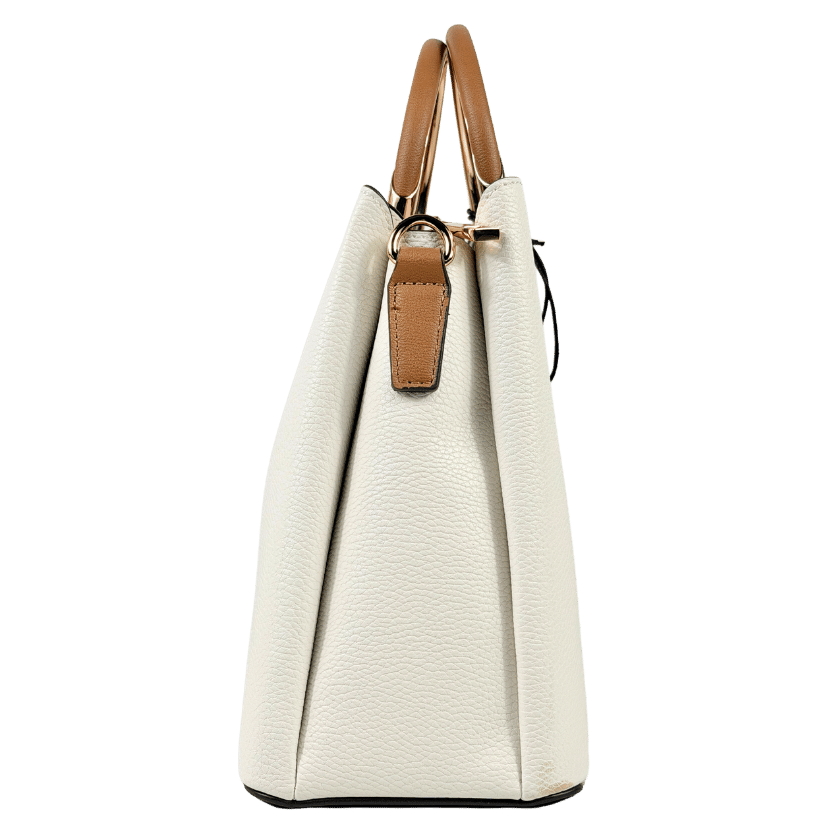 ALDO Cream / Tan / Gold Sloana  Top Handle Bag With 2 Shoulder Straps