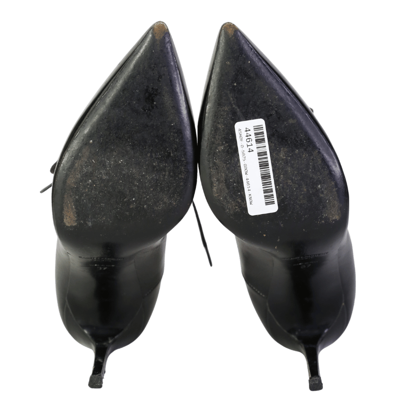 Saint Laurent Black Thorn Lace Up Heels UK 4 EU 37 👠