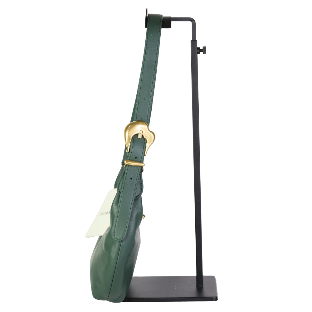 Cuyana Bottle Green Leather Mini Celestia Bag