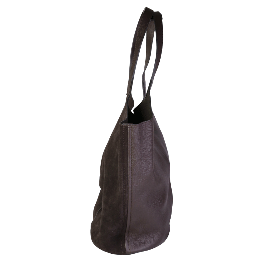 REISS Brown Lyra Leather Tote Bag