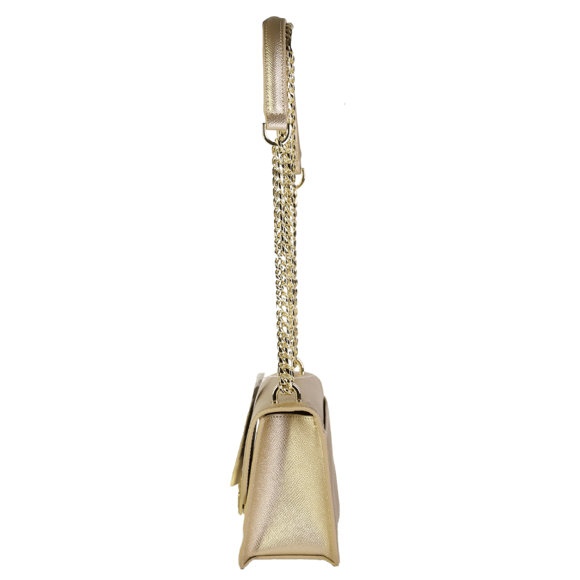 BENNETTON Metallic Gold Shoulder Bag