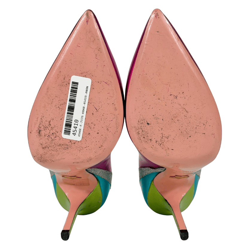 JF LONDON Multicoloured Lightning Strike  Stiletto Heels UK 6 EU 39 👠