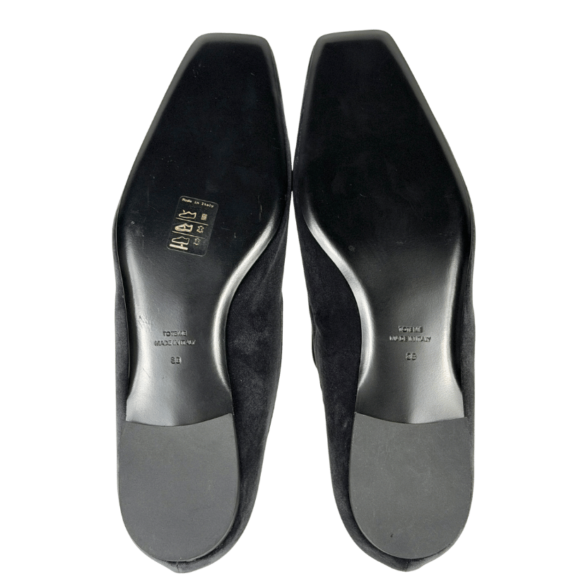 TOTEME Dark Grey The Venetian Suede Loafers UK 5 EU 38 👠