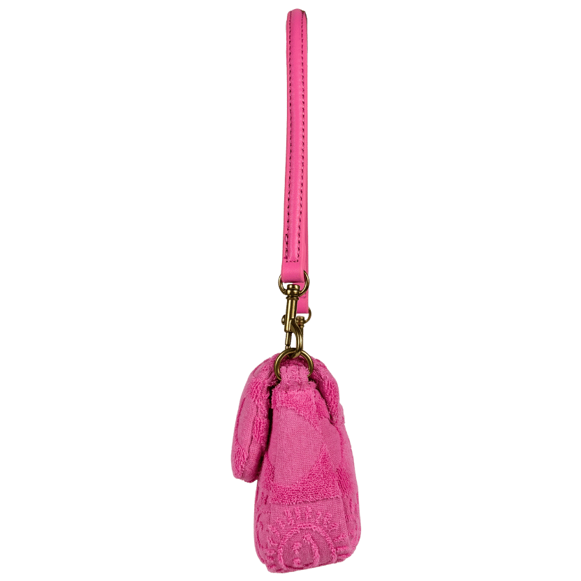 KURT GEIGER Hot Pink Terry Pickle Shoulder Bag One Size