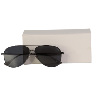 DEZI Black Classic Aviator Sunglasses In Box