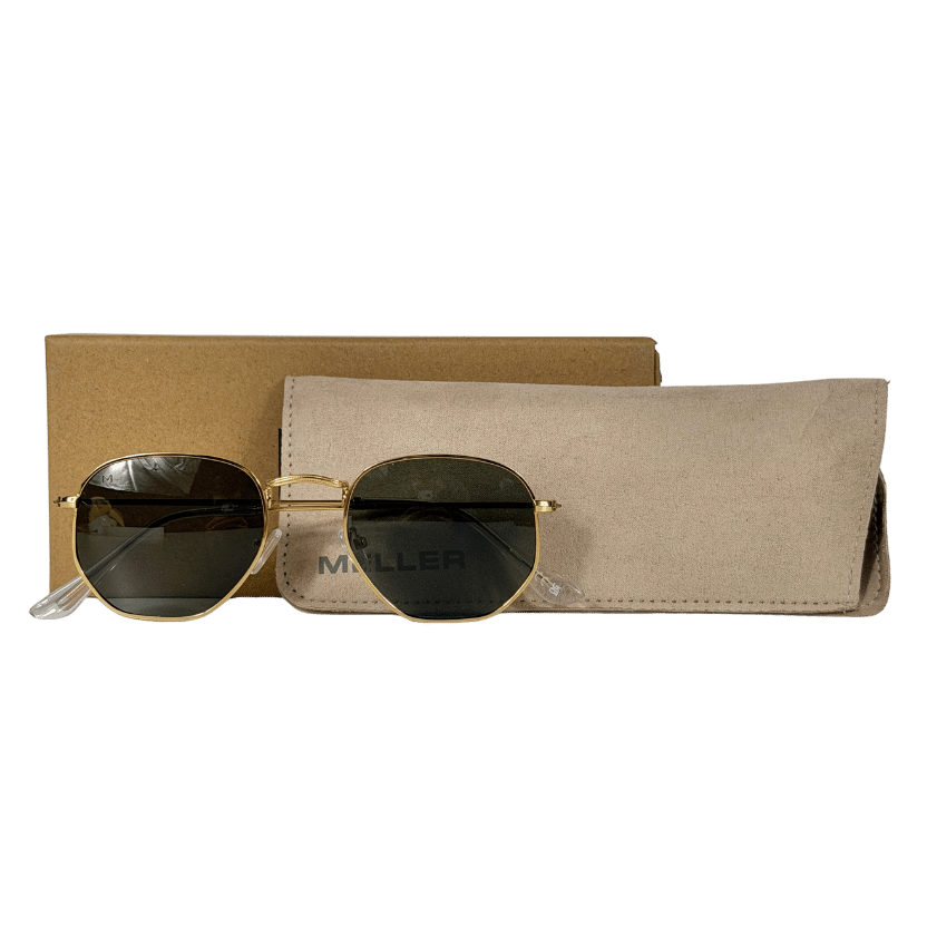 MELLER Eyasi Gold/olive Polarised Anti-scratch Sunglasses In Case/box