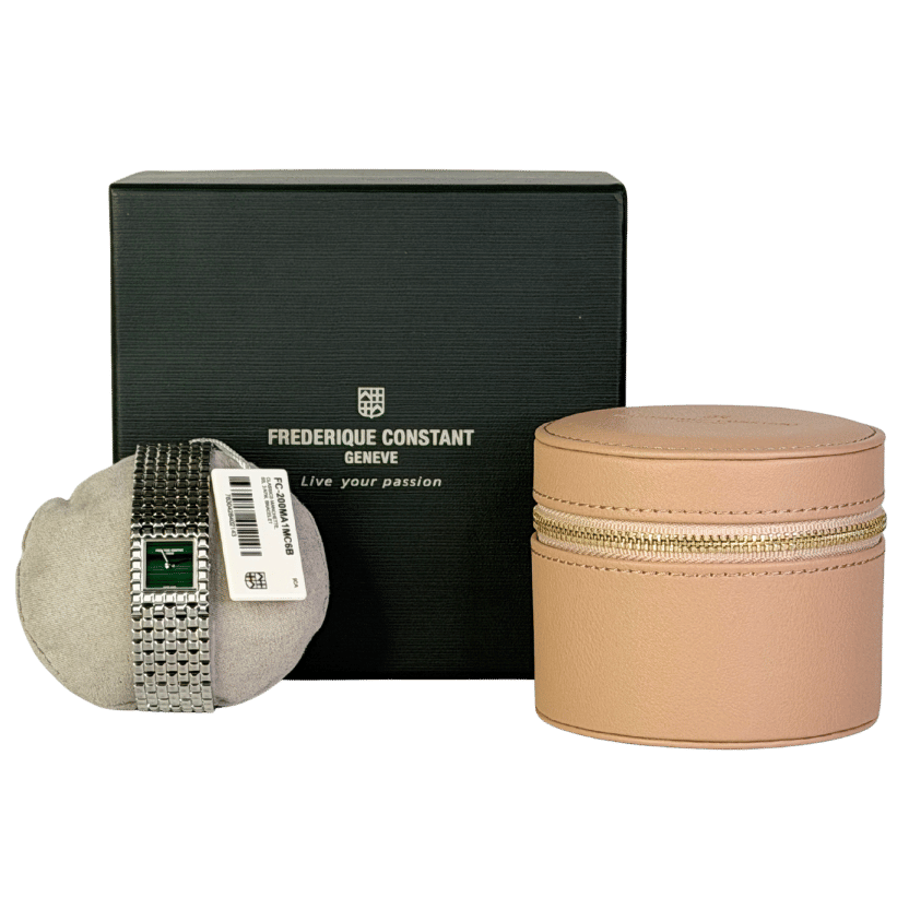FREDERIQUE CONSTANT GENEVE Classics Manchette FStainless Steel Watch With Malachite Face - Boxed