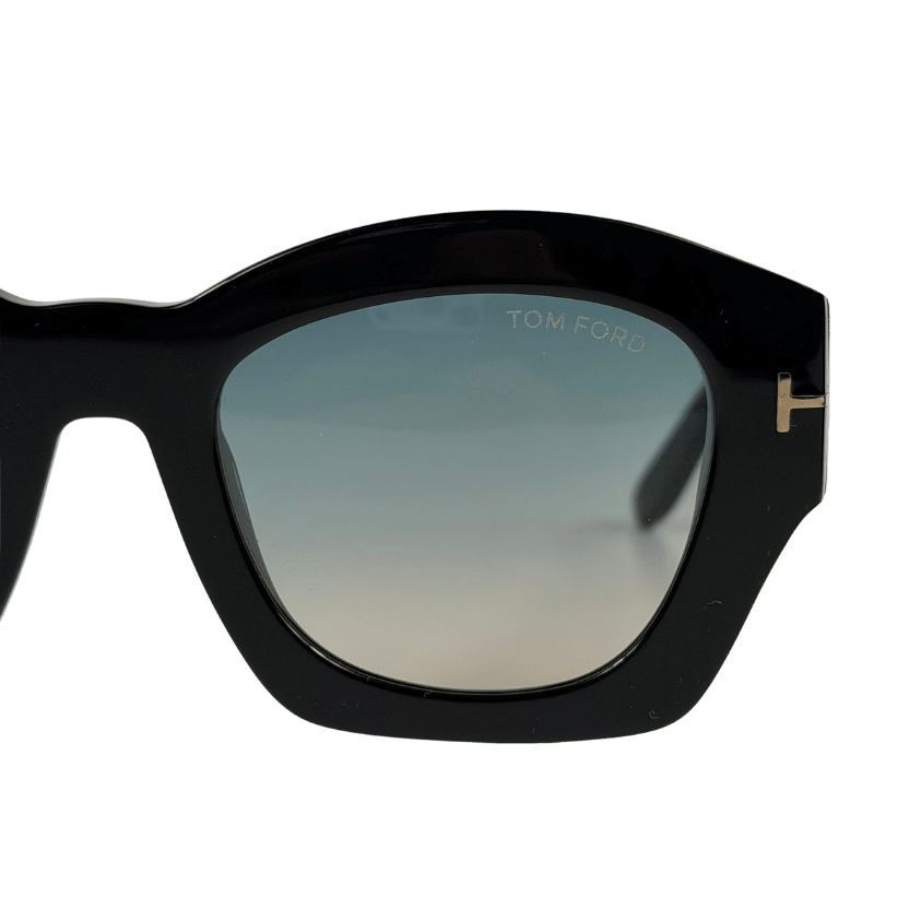 TOM FORD Guilliana Tf1083 01p Shiny Black Cat Eye Sunglasses In Case & Box