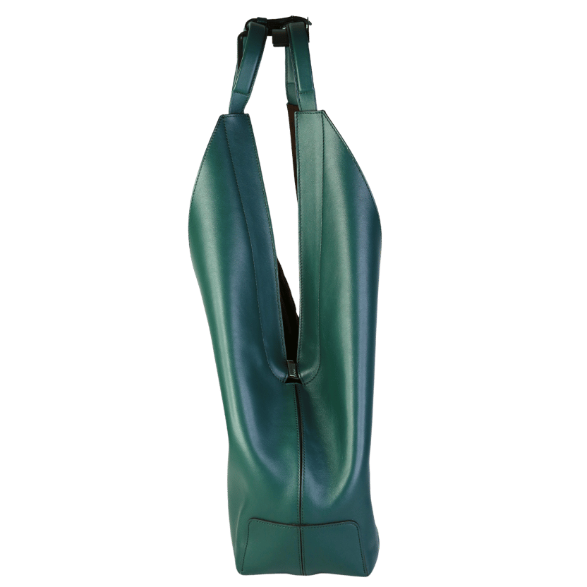 TODS Green Small Di Folio Shoulder Bag Leather One Size