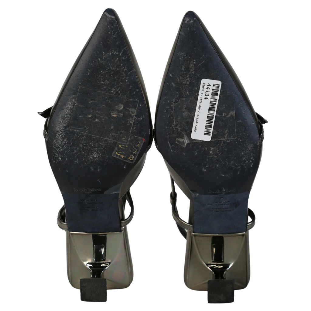 bobbies Metallic Reek Kitten Heel UK 6 EU 39 👠