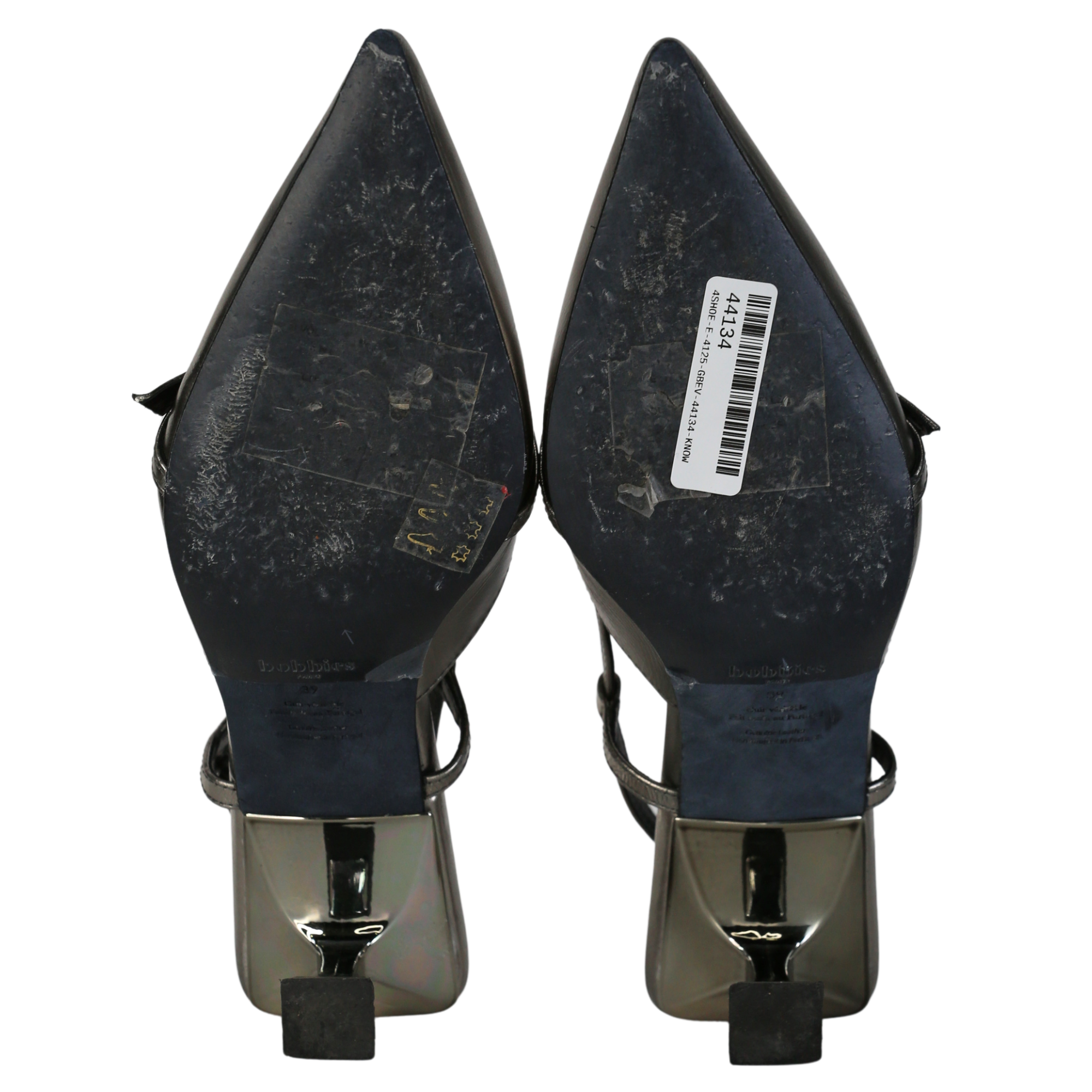 bobbies Metallic Reek Kitten Heel UK 6 EU 39 👠