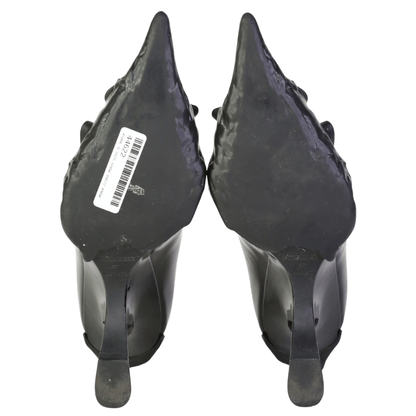 Ottolinger Black 100mm rubber-wedge pumps UK 4 EU 37 👠