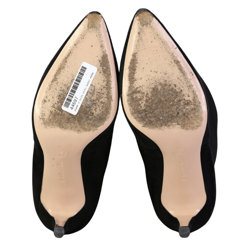 Gianvito Rossi Black Hansen 85 Suede Knee-high Boots UK 7 EU 40 👠