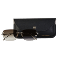 Linda Farrow Brown Sasha Square Sunglasses In Mocha One Size