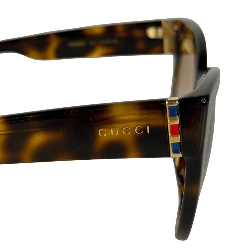 Gucci Dark Havana Brown Gradient Sunglasses in Case