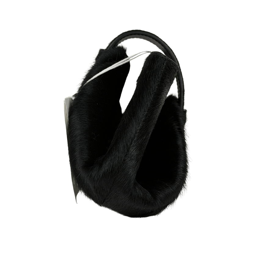 COS Black Belted Clutch Bag - Pony Hair-effect Leather