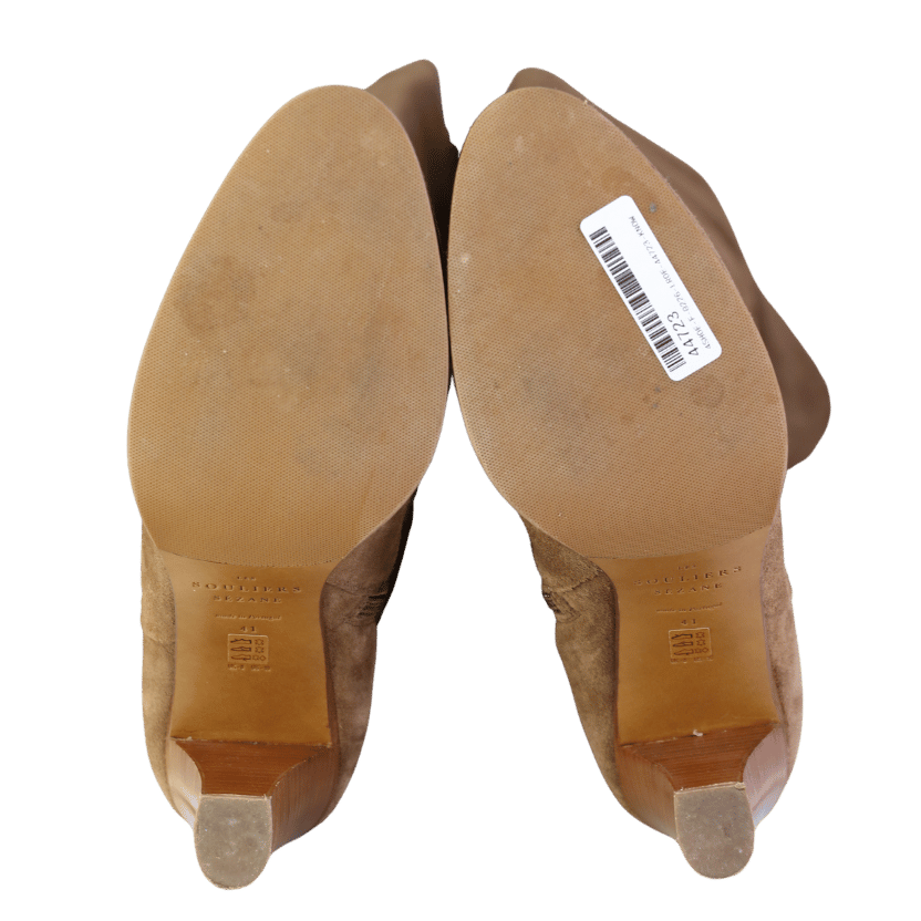 Sezane Brown Anaelle Thigh High Boots UK 8 EU 41 👠