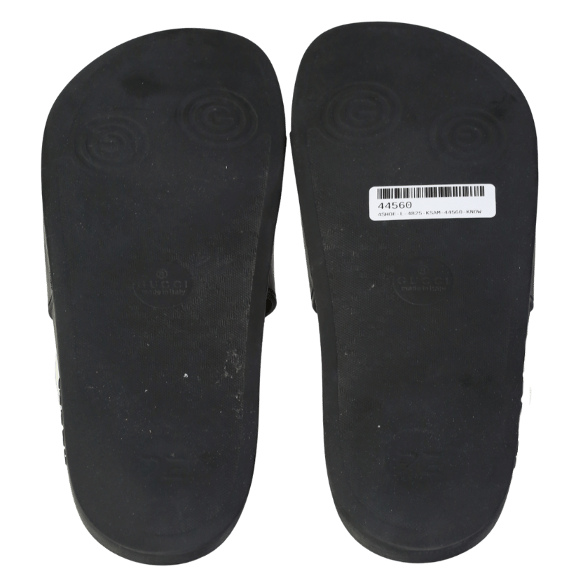 Gucci Black GG Sliders UK 7.5 EU 41.5 👞