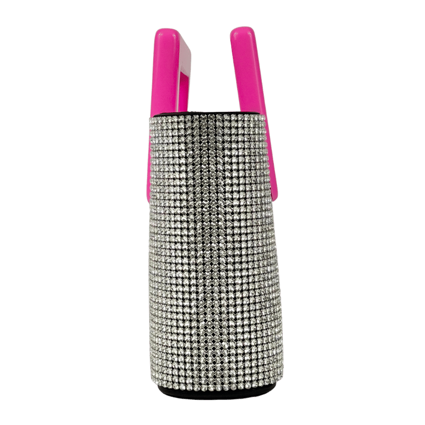 MARINA RAPHAEL Pink / Silver Crsytal Embellished Evangelie Mini Bag0