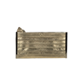 ANYA HINDMARCH Metallic Gold Pleated Clutch Bag