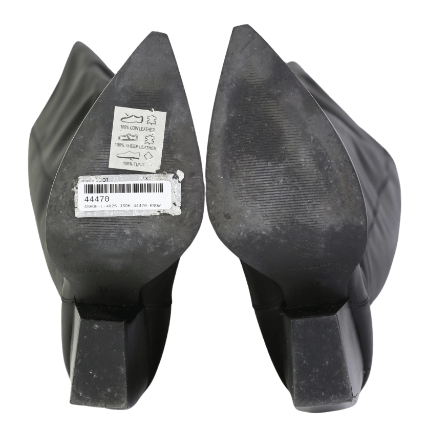 All Saints Black Reina Knee High Leather Boots UK 5 EU 38 👠