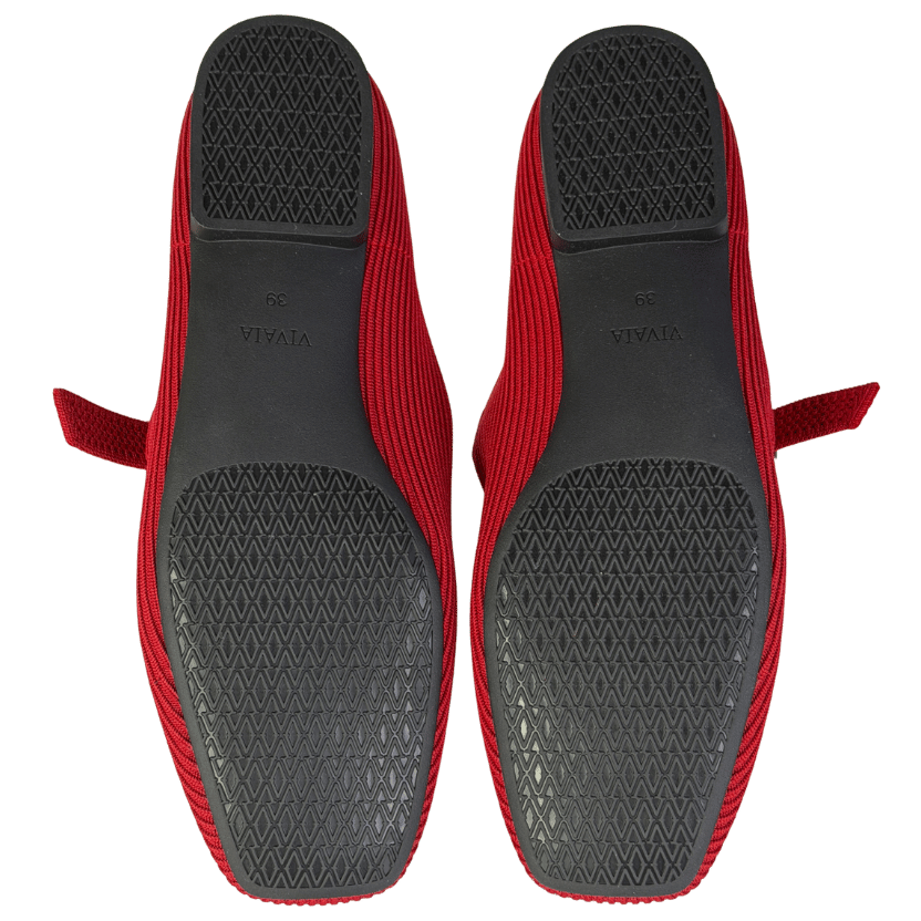 VIVAIA Sustainable Washable Red Square-toe Mary Jane Flats UK 5.5 EU 38.5 👠
