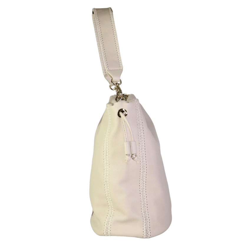 Tommy Hilfiger Cream TH Soft Bucket Bag