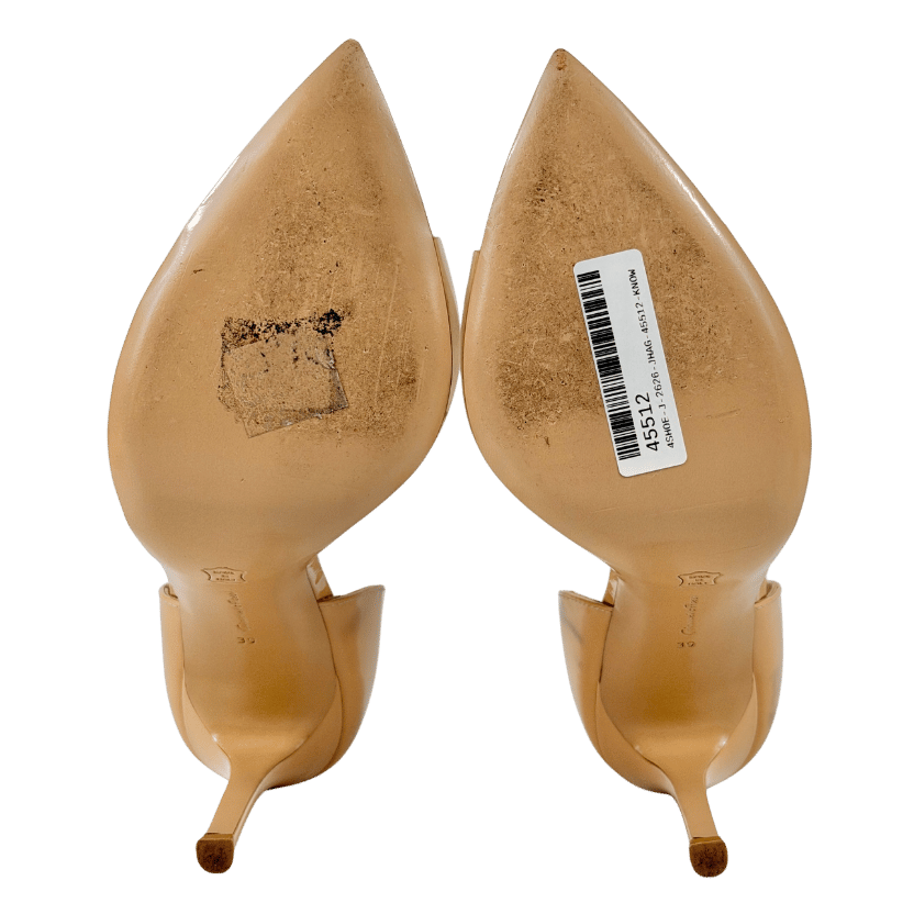 Gianvito Rossi Nude Bree 105mm Patent Leather Pumps UK 6 EU 39