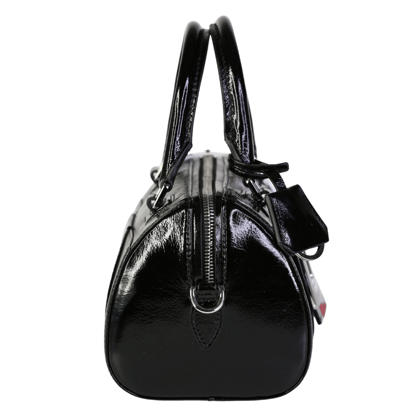 Roger Vivier Black Belle Vivier Bag In Patent Leather Mini