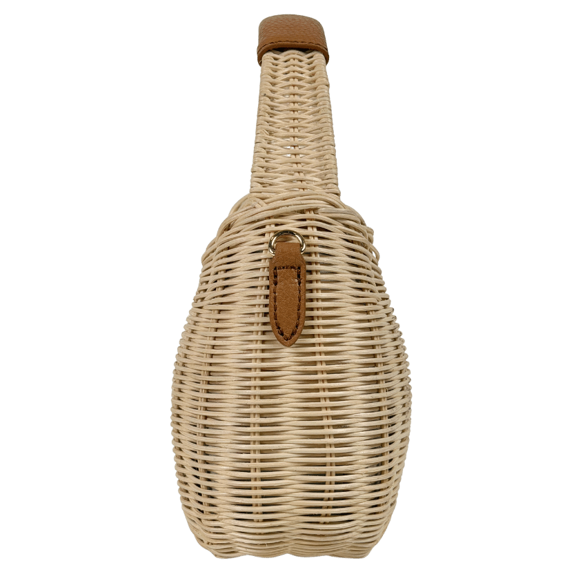 Talbots Beige Wicker Hobo Basket Bag