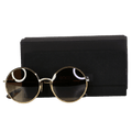 Dolce & Gabbana Dg2155 Brown Tortoise / Gold Round Sunglasses In Case