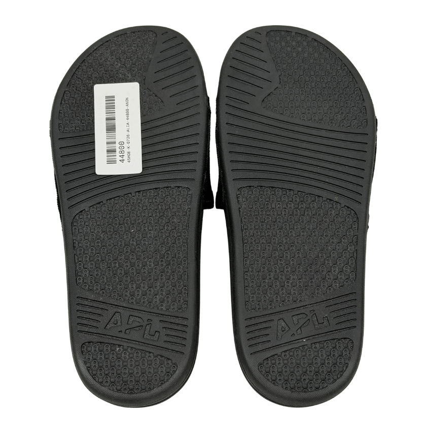 APL Black Rainbow Big Logo Techloom Slide Sandals UK 4.5 EU 37.5 👠