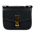 DEMELLIER LONDON The Vancouver Leather Handbag Smooth Black Leather