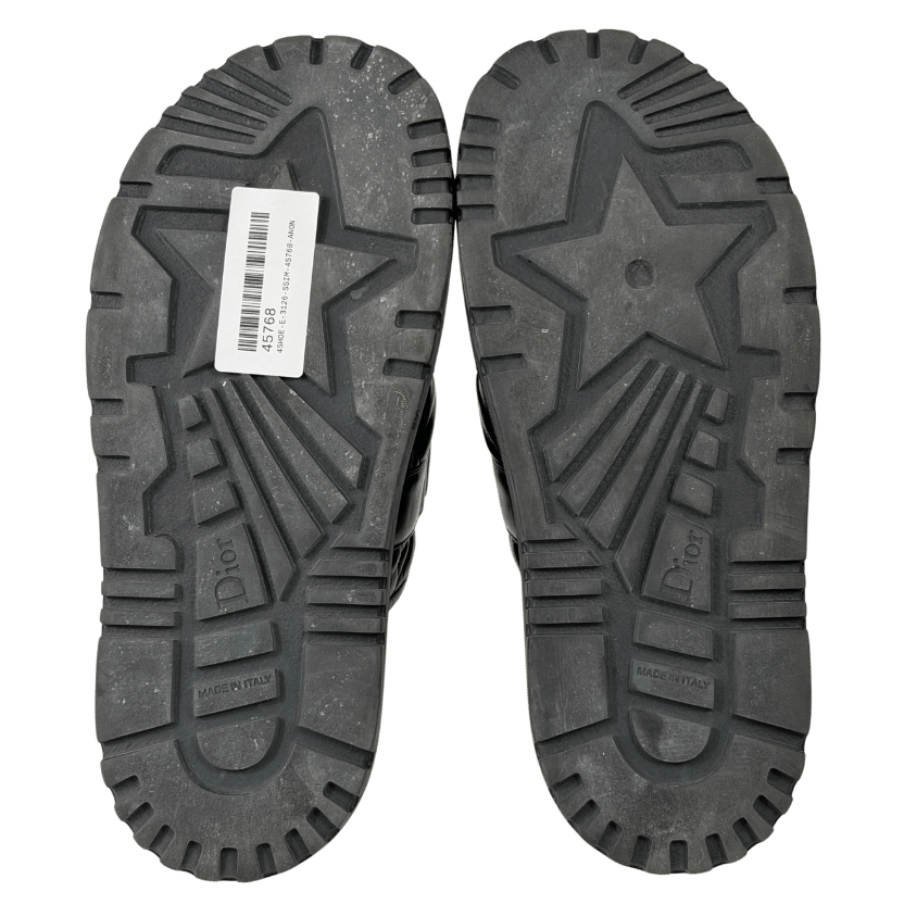 DIOR Black D-wander Touch-strap Sandals UK 6 EU 39