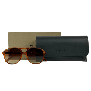 ME+EM Brown Aviator Sunglasses 101896 55 18 150 One Size