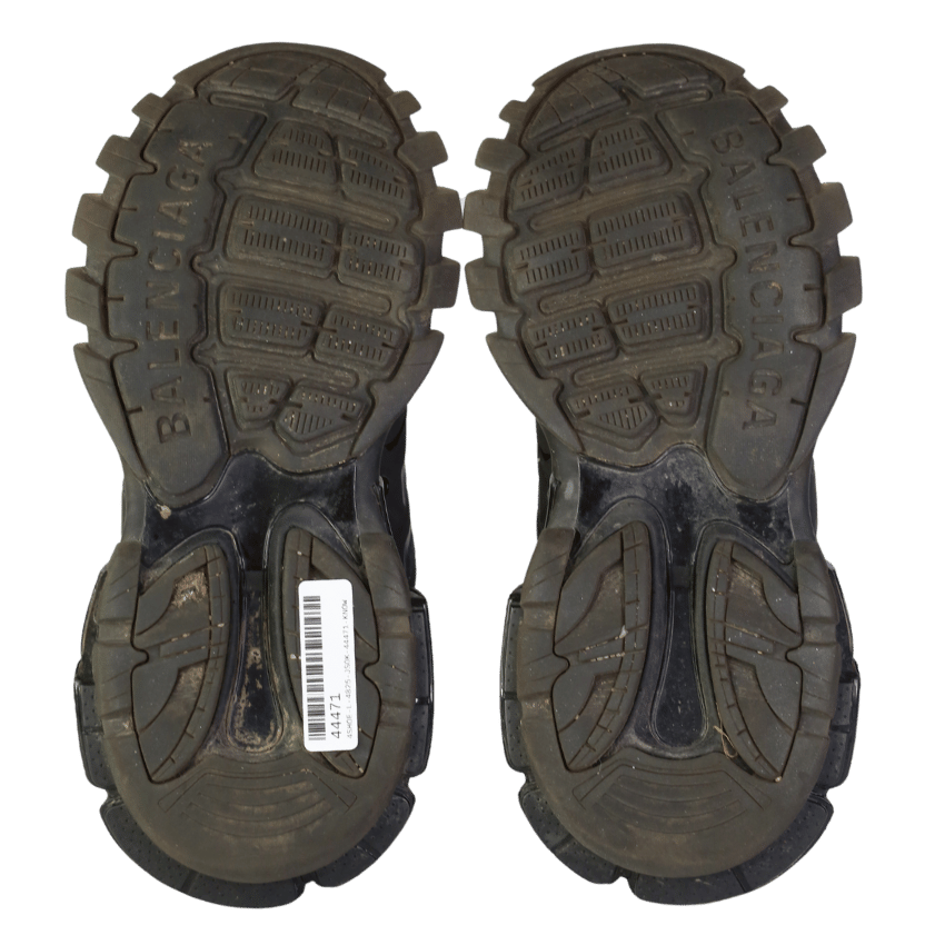 Balenciaga Black Track Panelled Mesh Trainers UK 5 EU 38 👠