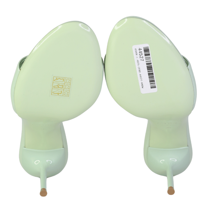 Paris Texas Green 70mm Lidia Mules UK 5 EU 38 👠